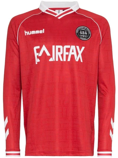Shop 424 X Hummel Fairfax Football Shirt In Red