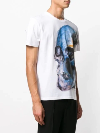 Shop Alexander Mcqueen Skull Print T-shirt - White