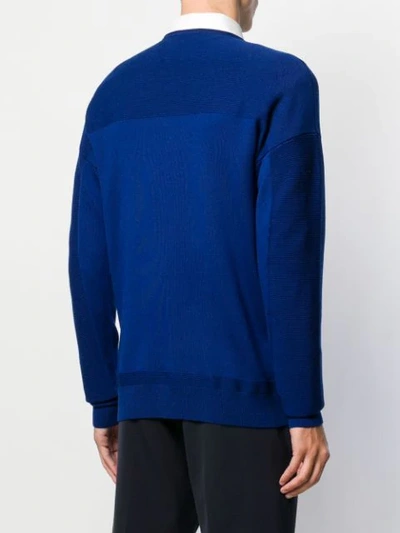 Shop Al Duca D'aosta Round Neck Jumper In Blue