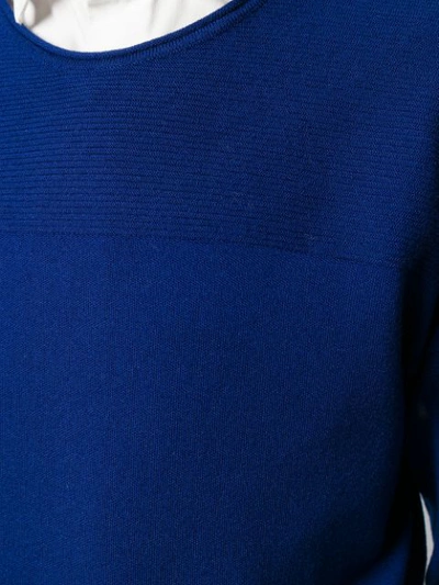 Shop Al Duca D'aosta Round Neck Jumper In Blue