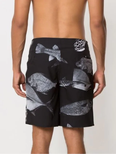 Shop Osklen Printed Swimshorts In Black