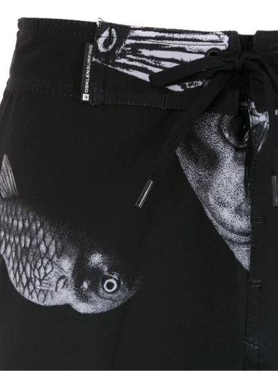 Shop Osklen Printed Swimshorts In Black