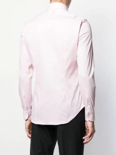 Shop Emporio Armani Long Sleeve Shirt In Pink