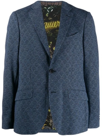 Shop Etro Jersey Jacket In Blue