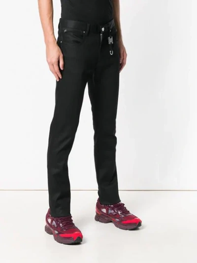 Shop Alyx Rollercoaster Keychain Slim Fit Jeans In Black