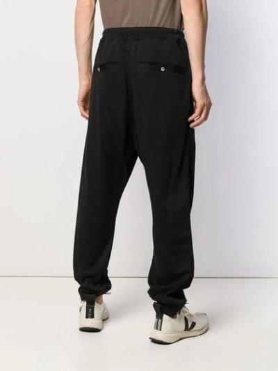 Shop Rick Owens Plain Track Pants In Black