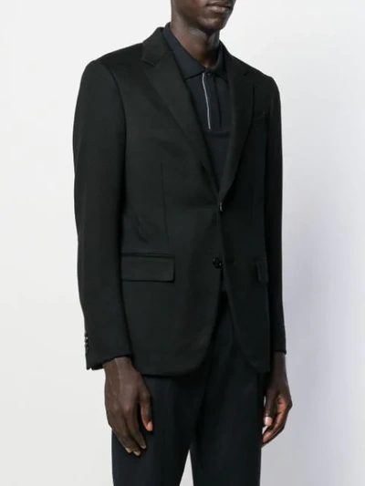 Shop Ermenegildo Zegna Slim-fit Formal Blazer In Black
