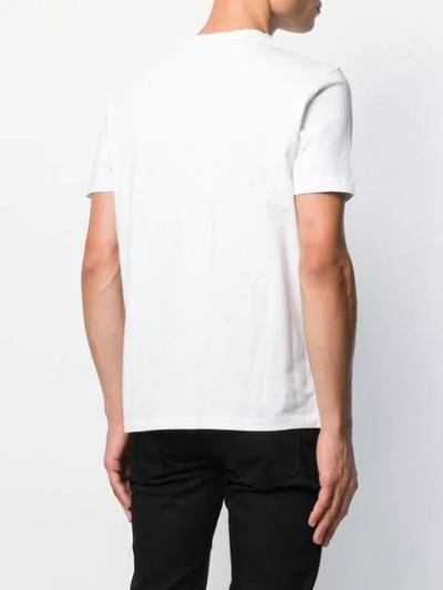 Shop Emporio Armani Logo Print T-shirt In White