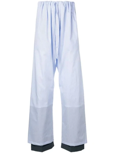 Shop Y/project Layered Trousers In Blue