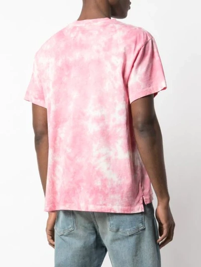 Shop Lost Daze Tie Dye Effect T-shirt In Pink