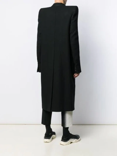 Shop Rick Owens Structured Peacoat In Black