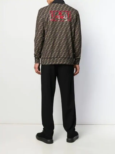 FENDI FF PRINT JACKET - 黑色