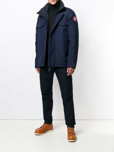 Shop Canada Goose Padded Jacket In Blue