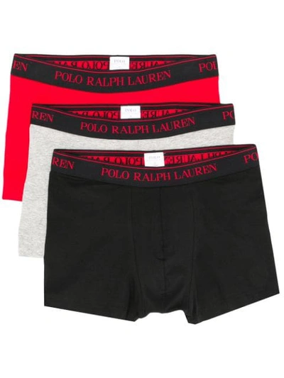 Shop Polo Ralph Lauren Pack Of Three Logo Band Briefs - Black