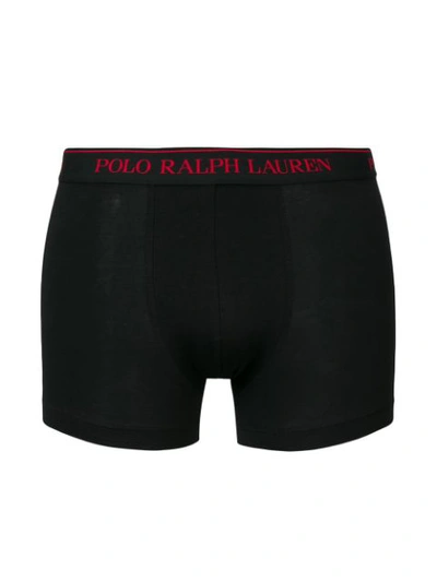 Shop Polo Ralph Lauren Pack Of Three Logo Band Briefs - Black