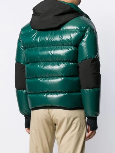 Shop Moncler Gollinger Feather Down Jacket In Green