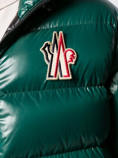 Shop Moncler Gollinger Feather Down Jacket In Green