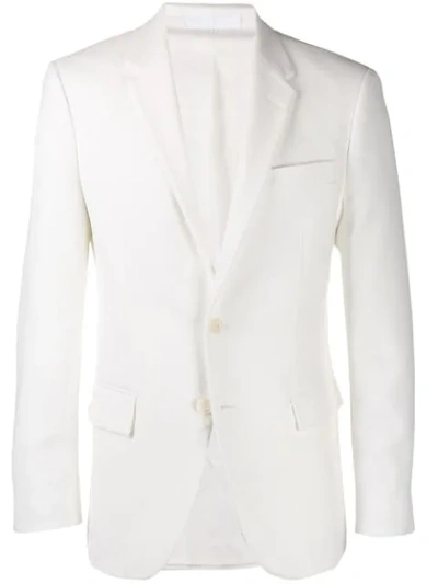 Shop Katharine Hamnett Rufus Slim-fit Blazer In White
