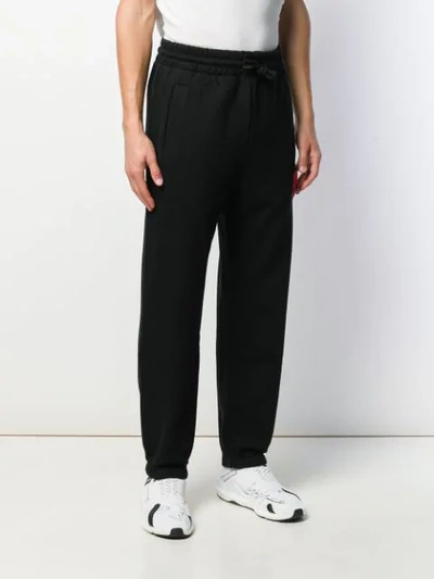 Shop Palm Angels Heart Patch Track Pants In Black