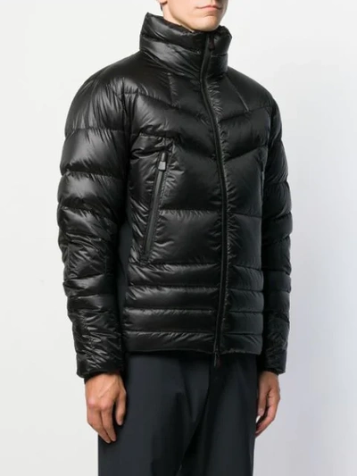 Shop Moncler Short Padded Jacket In Black