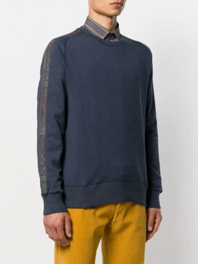 Shop Etro Paisley Striped Sweater In 0200