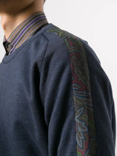 Shop Etro Paisley Striped Sweater In 0200