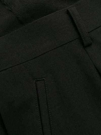 Shop Comme Des Garçons Homme Deux Tailored Crop Trousers In Black