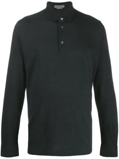 Shop Corneliani Polo Sweatshirt In Grey
