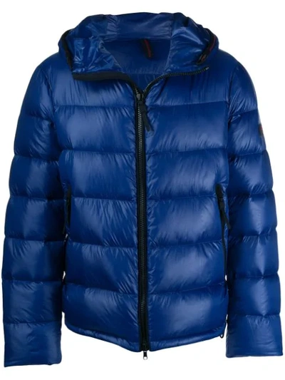 Shop Peuterey Zipped Padded Jacket In Blue