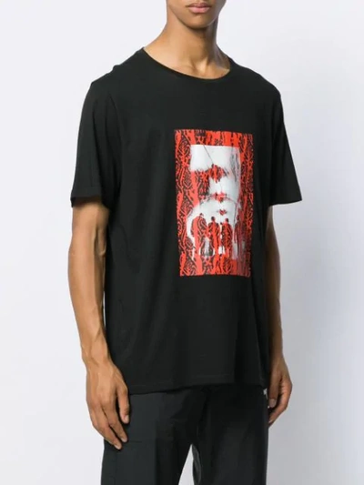 Shop Neil Barrett Graphic Print T-shirt In Black