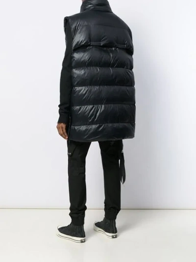 Shop Ben Taverniti Unravel Project Padded Gilet In Black