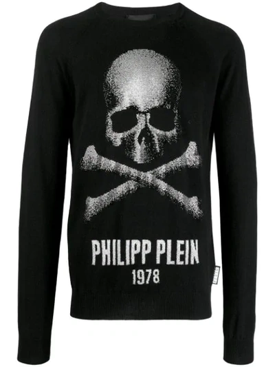 Shop Philipp Plein Skull Sweatshirt In Black