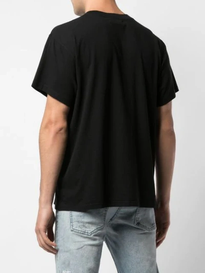 Shop Amiri Flame Logo T-shirt In Black