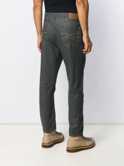 Shop Brunello Cucinelli Straight Leg Denim Jeans In C008