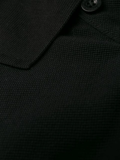 Shop Philipp Plein Logo Plaque Polo Shirt In Black
