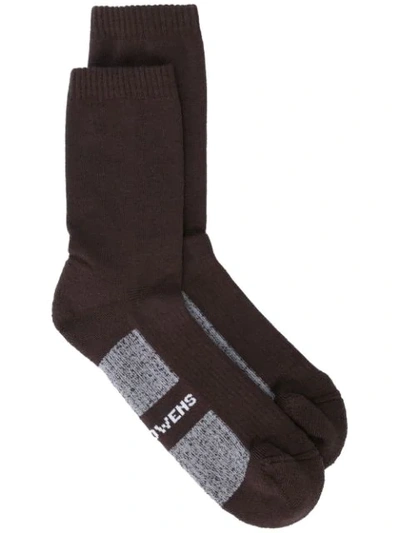 Shop Rick Owens Dirt Aw18 Socks - Brown