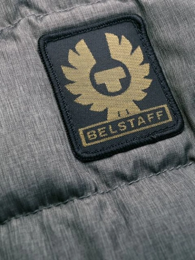 Shop Belstaff Padded Gilet In Grey