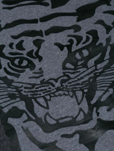 Shop Valentino Tiger Print T In Grey