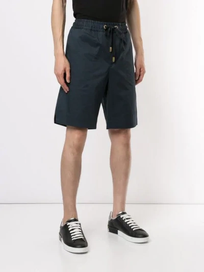 Shop Dolce & Gabbana Easy-fit Shorts In Blue