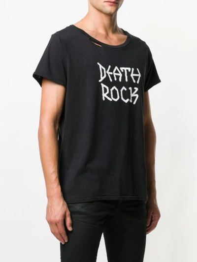 Shop Garcons Infideles 'death Rock' T-shirt - Black
