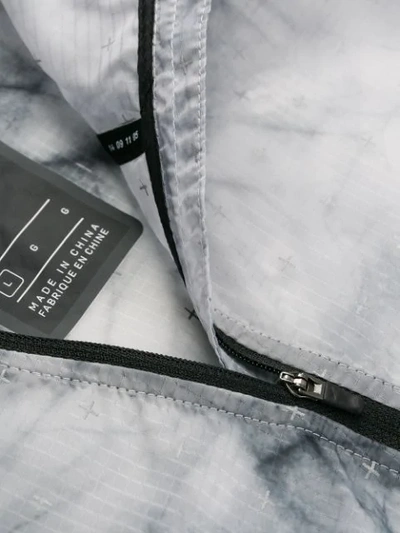 Shop Nike Tie-dye Layered Jacket In Grey