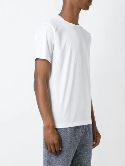 Shop Sunspel Round Neck T-shirt In White