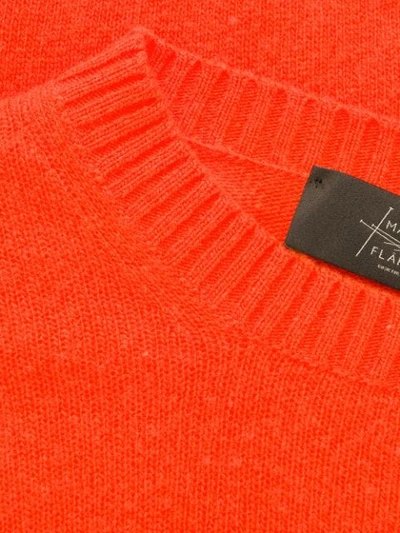 Shop Maison Flaneur Fine Knit Jumper In Orange