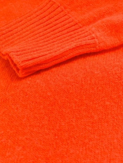 Shop Maison Flaneur Fine Knit Jumper In Orange