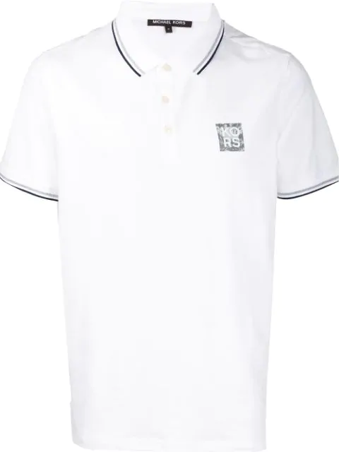 michael kors white polo shirt