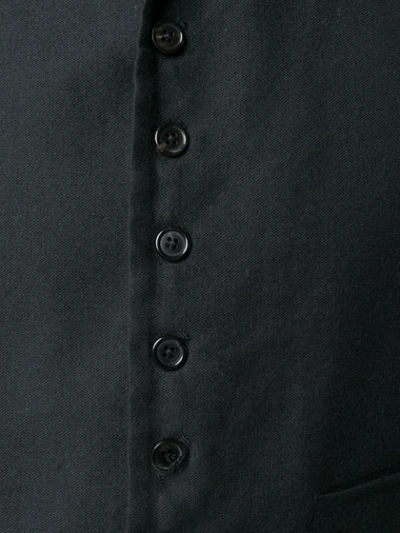 Shop Ann Demeulemeester High Collar Waistcoat In Black