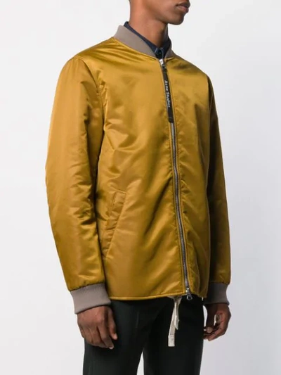 Shop Acne Studios Bomber Jacket In Yellow