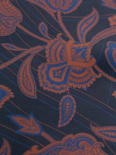 Shop Etro Paisley Floral Print Jacket In Blue