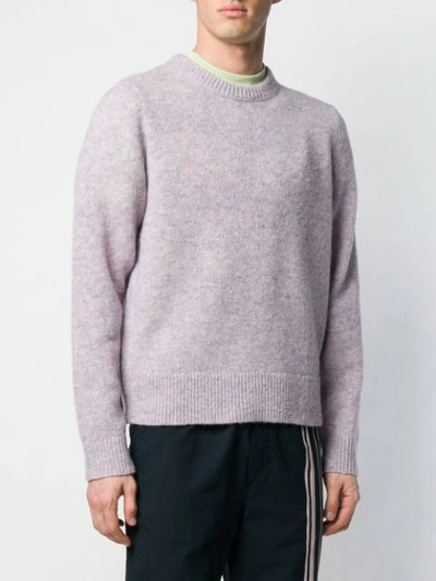 Shop Acne Studios Kai Crew Neck Sweater In Purple