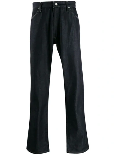 Shop Jil Sander Wide Leg Jeans In Blue